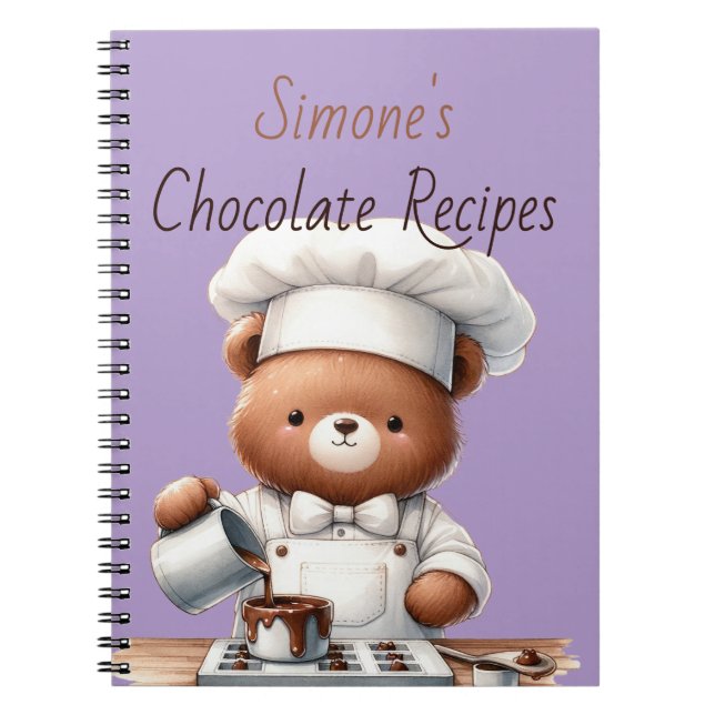 Cuaderno Receta de Osito (Frente)