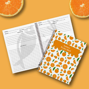 Cuaderno Receta de patrón naranja