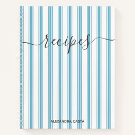 Cuaderno Receta de Personalizado de guiones Minimalistas a 