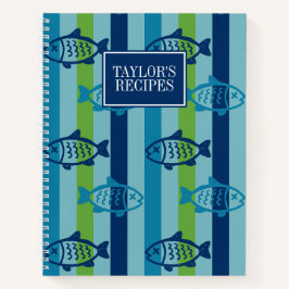 Cuaderno Receta de raya de cocina costera de pescado elegan