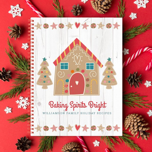 Cuaderno Receta de recetas de vacaciones Cookbook Gingerbre (Subido por el creador)
