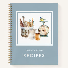 Cuaderno Receta de suministros de hormigón de color de agua