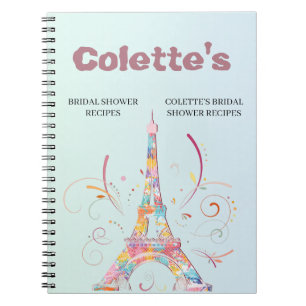 Cuaderno Receta del Boda de la Torre Eiffel