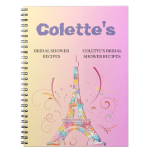 Cuaderno Receta del Boda de la Torre Eiffel