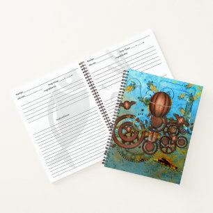 Cuaderno Receta del Collage Steampunk Gears