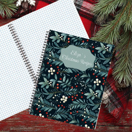 Cuaderno Receta del patrón de Navidades festivos