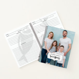 Cuaderno Receta elegante de la familia fotográfica 2