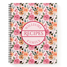 Receta familiar de rosas y flores rosadas, naranja