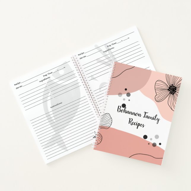 Cuaderno Receta familiar personalizada (Interior)