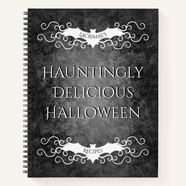 Cuaderno Receta gótica de Halloween (Anverso)