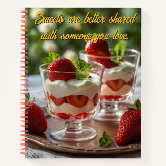 Cuaderno Receta Motivacional para Personalizar Dulces de Fr
