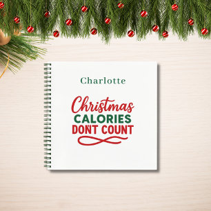 Cuaderno Receta Navidad cita divertida dieta