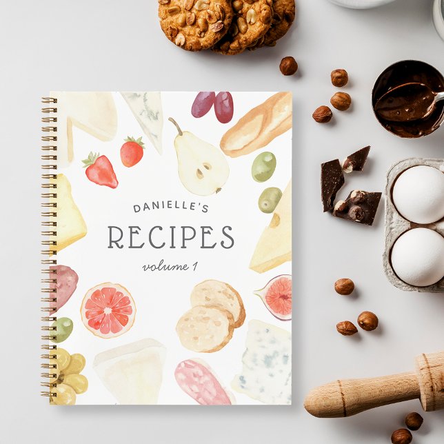 Cuaderno Receta personalizada de acuarela (Subido por el creador)