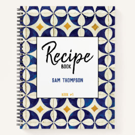 Cuaderno Receta personalizada de Azulejo de azulejos portug