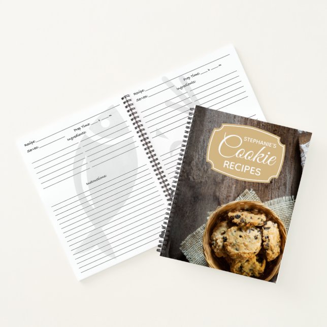 Cuaderno Receta personalizada de Cookie Cookie Family (Interior)