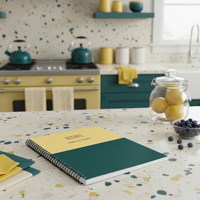 Cuaderno Receta personalizada de dos tonos (Subido por el creador)