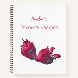 Cuaderno Receta personalizada de fresa