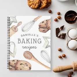 Cuaderno Receta personalizada de horneado de cocina