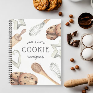 Cuaderno Receta personalizada de horneado de cocina