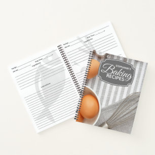 Cuaderno Receta personalizada de la familia Baking Whisk