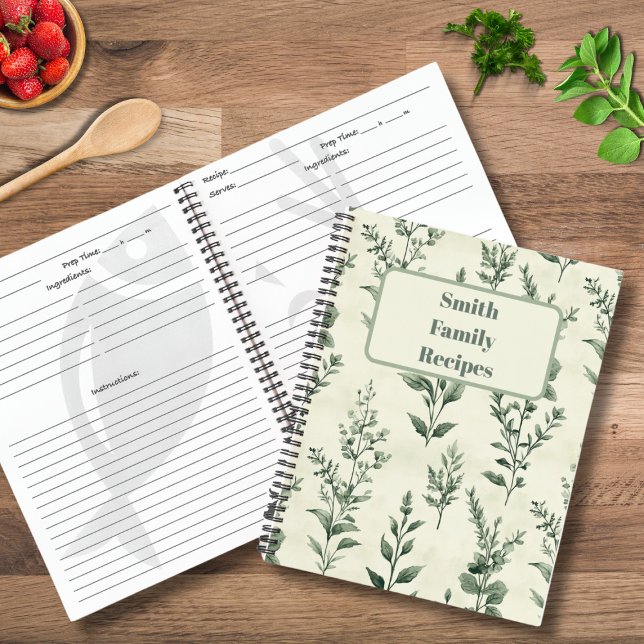 Cuaderno Receta personalizada de la familia de patrones de  (Subido por el creador)