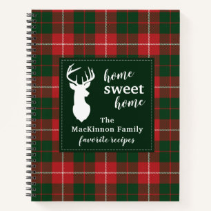 Cuaderno Receta personalizada de la familia Plaid de MacKin