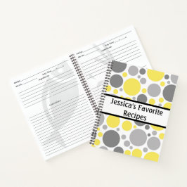 Cuaderno Receta personalizada de las burbujas modernas de c