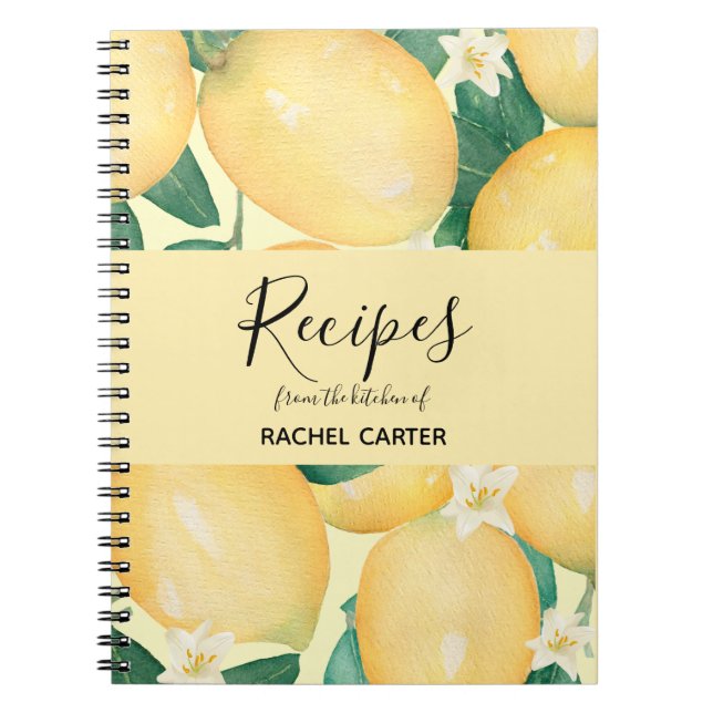 Cuaderno Receta personalizada de Lemons (Frente)