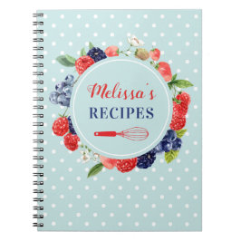 Cuaderno Receta personalizada de postre de cocina de Moda r