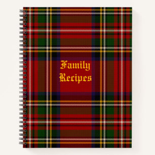 Cuaderno Receta personalizada de Royal Stewart