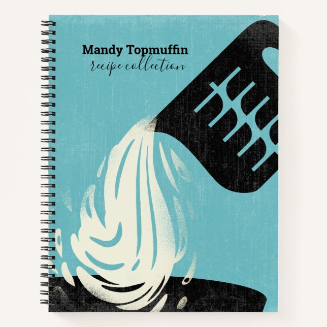 Cuaderno Receta personalizada de salpicadura de taza de med (Anverso)