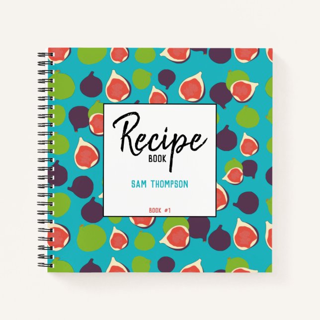 Cuaderno Receta personalizada del patrón de frutas de veran (Anverso)