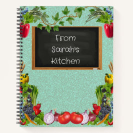 Cuaderno Receta personalizada inspirada en la vegetación