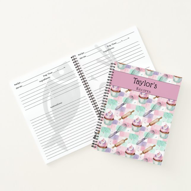 Cuaderno Receta Personalizada para Rellenar Recuerdos (Interior)