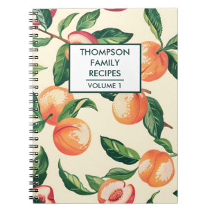 Cuaderno Receta personalizada Peaches