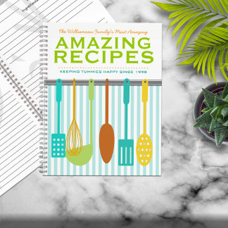Cuaderno Receta personalizada Retro Look