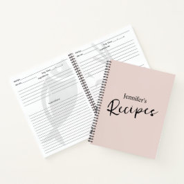 Cuaderno Receta rosa de Rubor