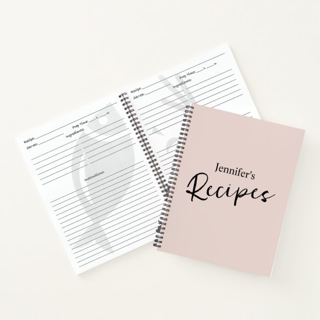 Cuaderno Receta rosa de Rubor (Interior)