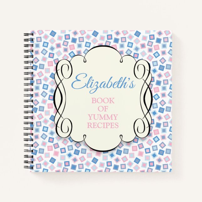 Cuaderno Receta rosa y azul (Anverso)