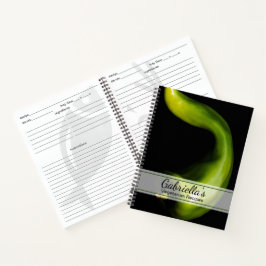 Cuaderno Receta vegetariana de pimienta verde