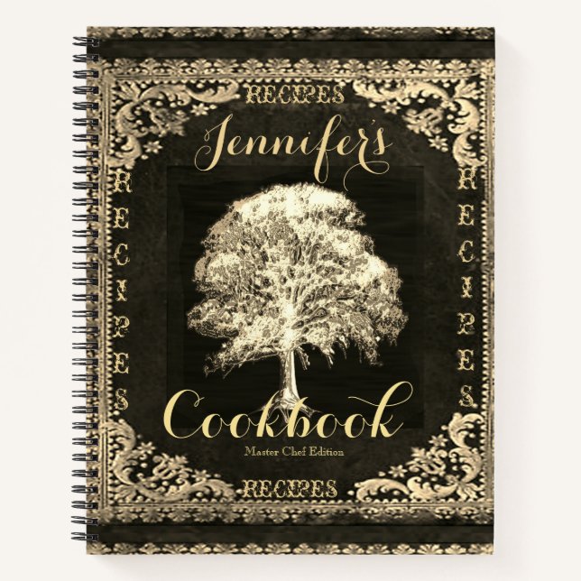 Cuaderno Receta Vintage Leather Look (Anverso)