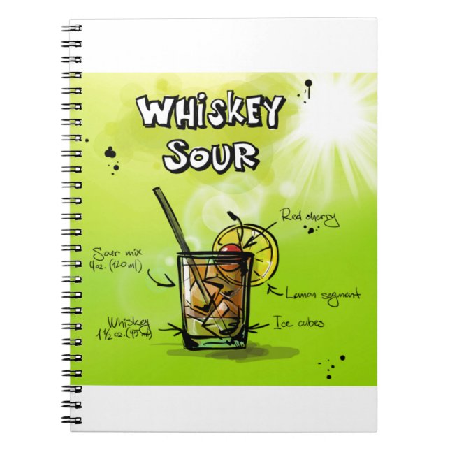 Cuaderno Receta Whiskey Cocktail (Frente)