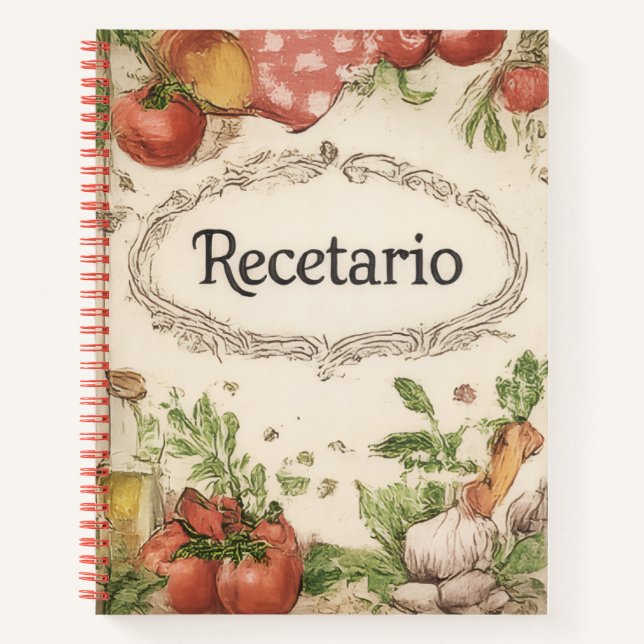 Cuaderno recetario (Anverso)