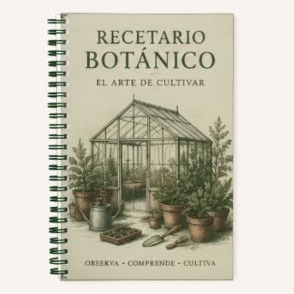 Cuaderno recetario botanico
