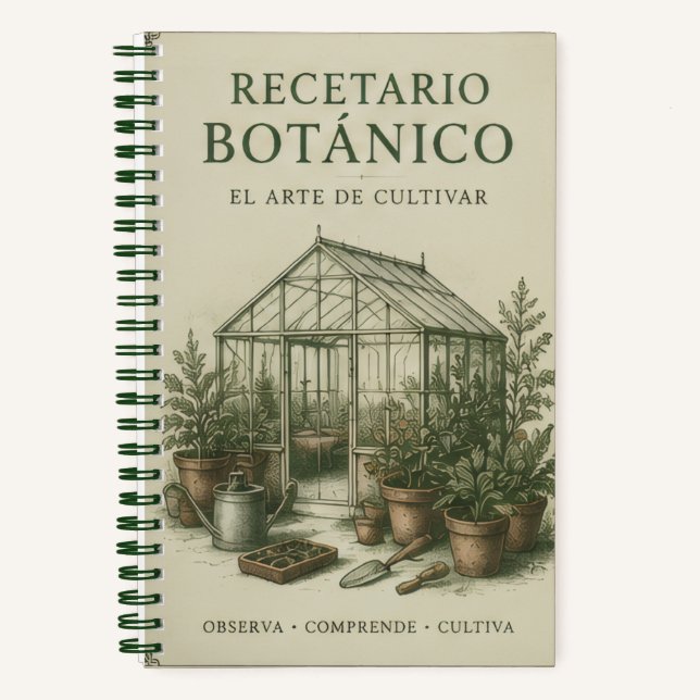 Cuaderno recetario botanico (Anverso)