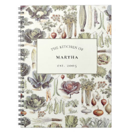 Cuaderno Recetario de cocina de verduras de Adolphe Millot