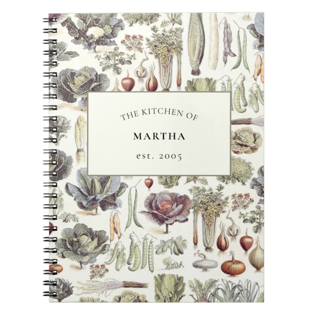 Cuaderno Recetario de cocina vegetal Adolphe Millot (Frente)