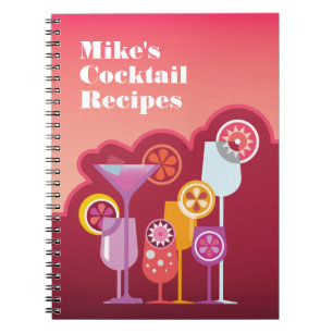 Cuaderno Recetas adaptables del cóctel