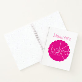 Cuaderno Recetas al horno cocineros de vieiras blancas rosa