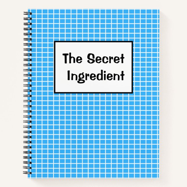Cuaderno Recetas con el ingrediente secreto (Anverso)